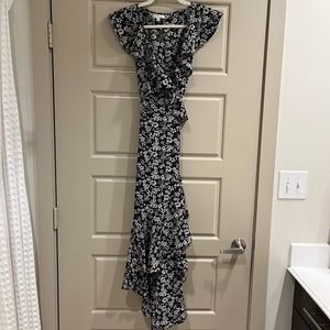 Nordstrom Max Studio Spring Midi Wrap Dress